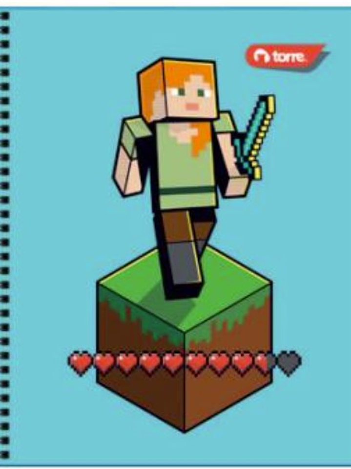 Cuaderno Universitario Torre Minecraft 7mm 100 hojas 17