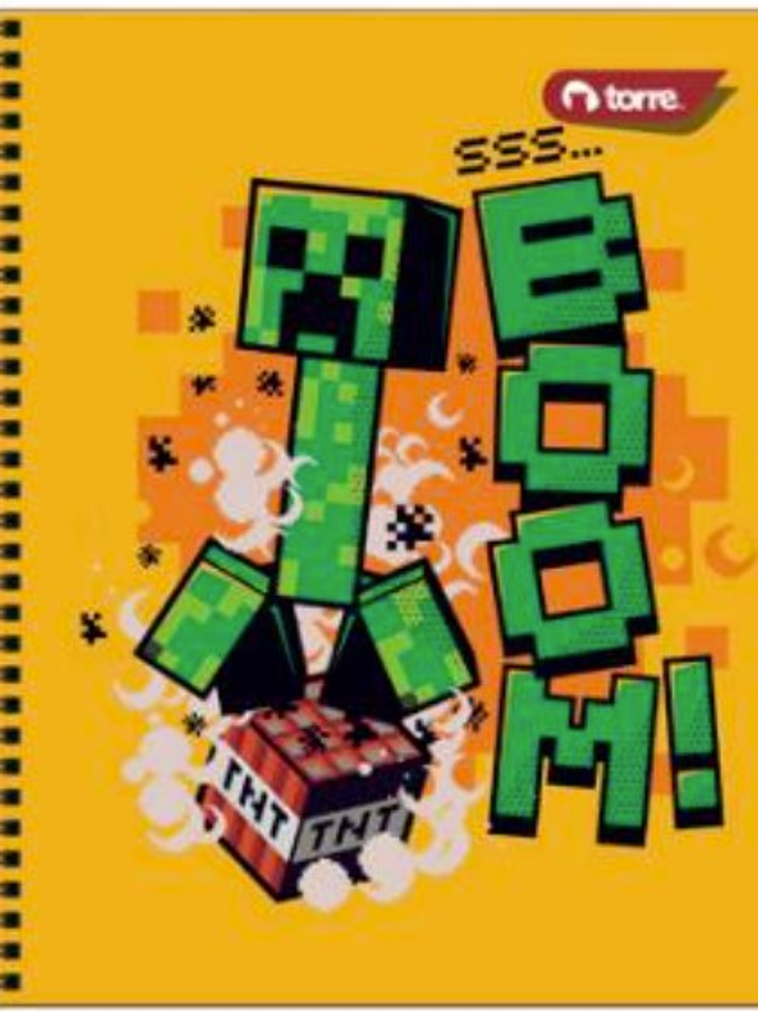 Cuaderno Universitario Torre Minecraft 7mm 100 hojas 18