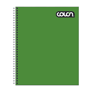 Cuaderno  Universitario Colon liso Matemática 7mm 100 hojas. Tapa Dura