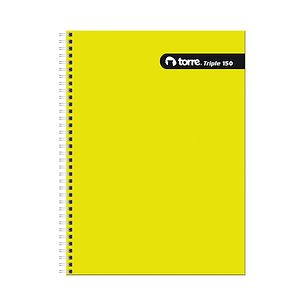 Cuaderno Torre triple liso Matemáticas 7mm 150 hojas