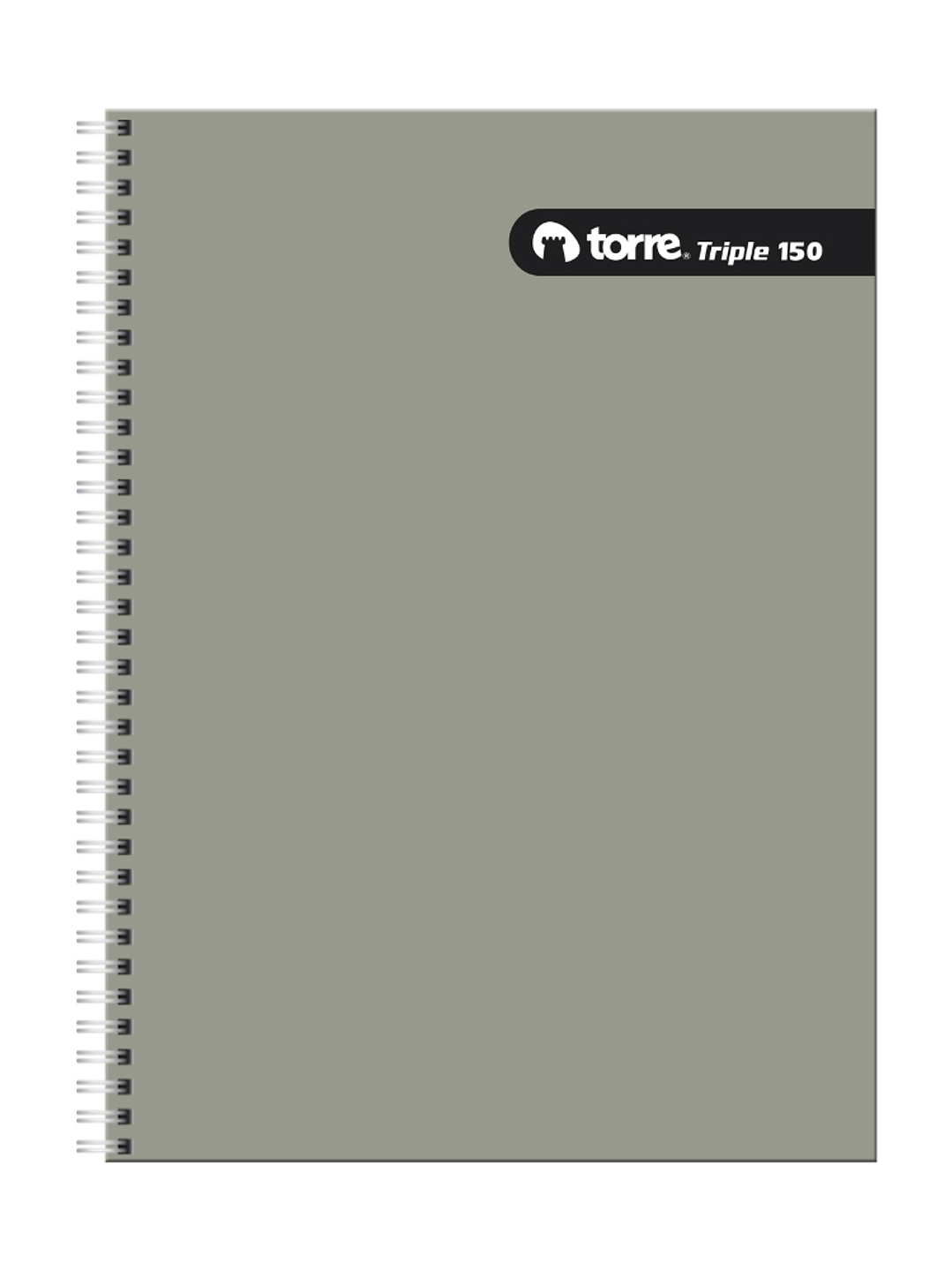 Cuaderno Torre triple liso Matemáticas 7mm 150 hojas 5