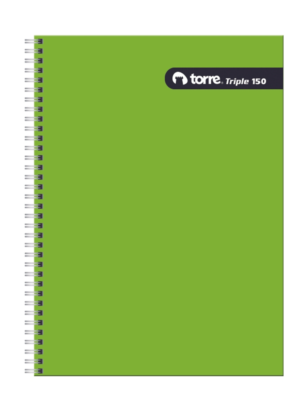 Cuaderno Torre triple liso Matemáticas 7mm 150 hojas 6