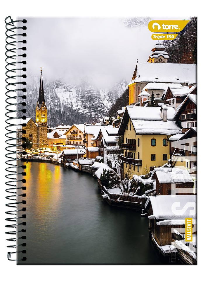 Cuaderno Torre Triple Paisajes Matemáticas 7mm 150 hojas  (Modelos 2026) 2