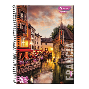 Cuaderno Torre Triple Paisajes Matemáticas 7mm 150 hojas  (Modelos 2026)