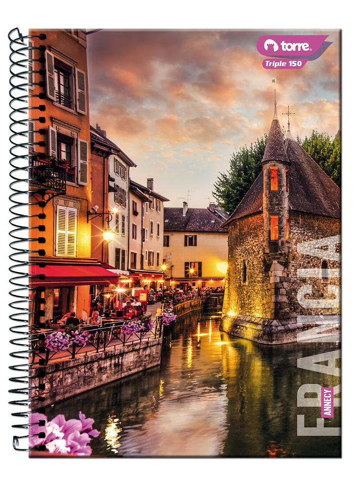 Cuaderno Torre Triple Paisajes Matemáticas 7mm 150 hojas  (Modelos 2026) 1