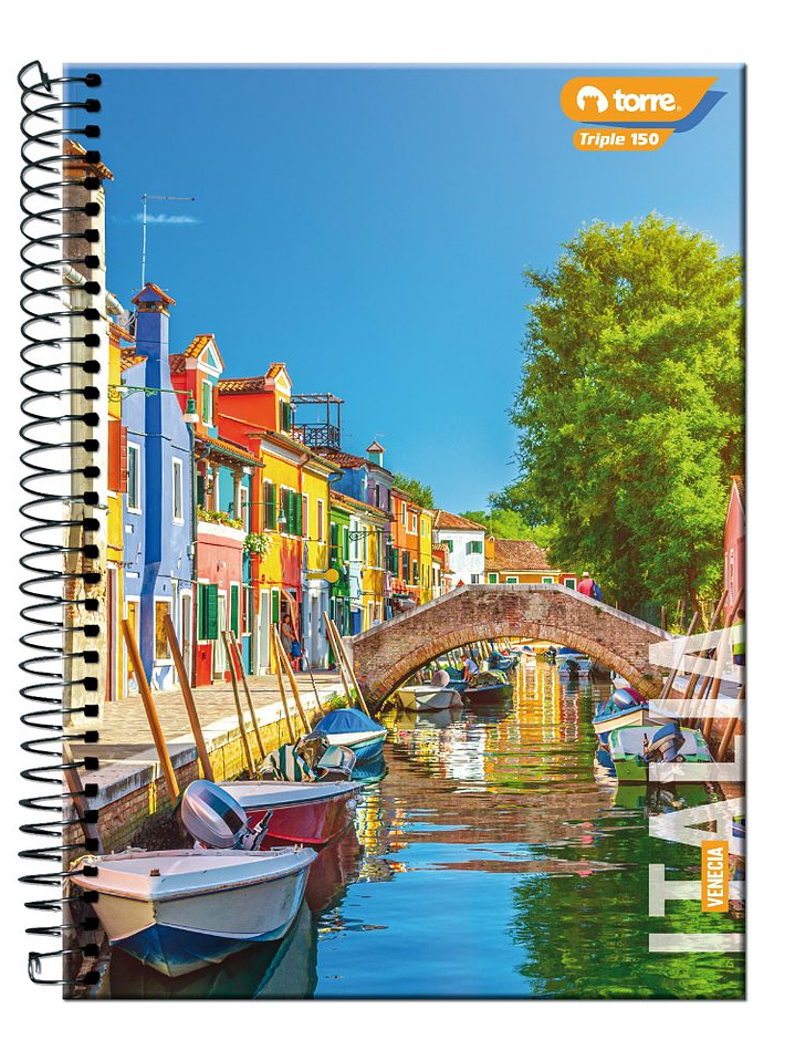 Cuaderno Torre Triple Paisajes Matemáticas 7mm 150 hojas  (Modelos 2026) 6