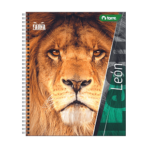 Cuaderno Universitario Torre Clásico Fauna 7mm 100 hojas  (Modelos 2026)