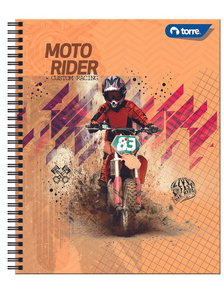 Cuaderno Universitario Torre Clásico Hombre 7mm 100 hojas 10