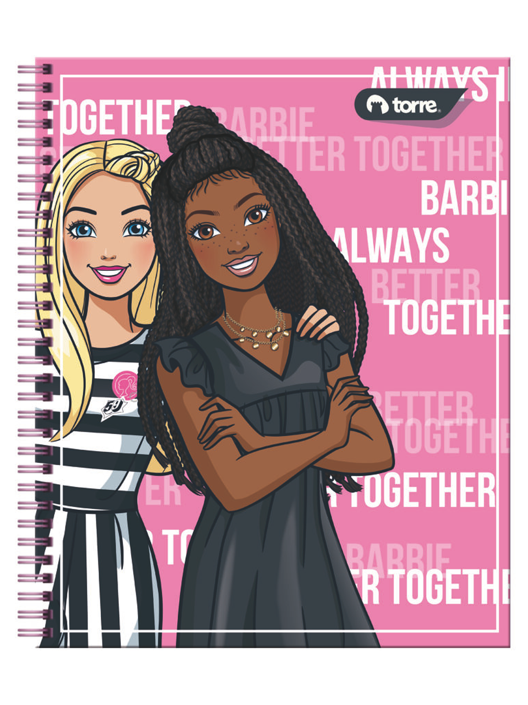 Cuaderno Universitario Torre Clásico Barbie 7mm 100 hojas 2