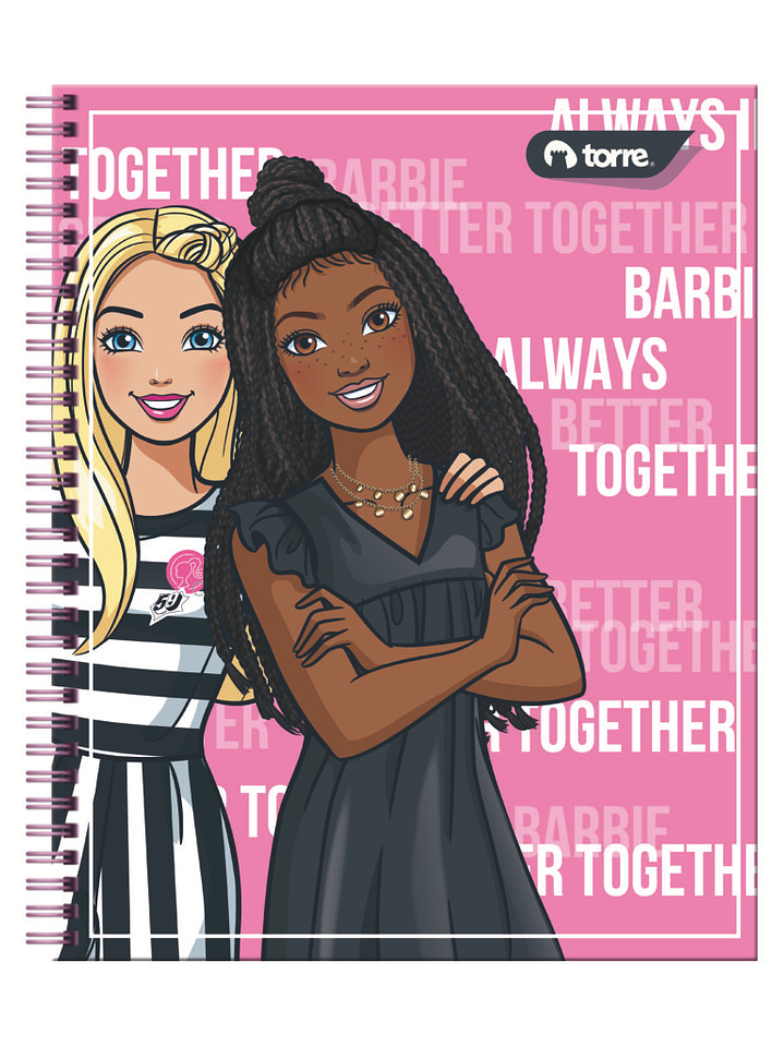 Cuaderno Universitario Torre Clásico Barbie 7mm 100 hojas 2