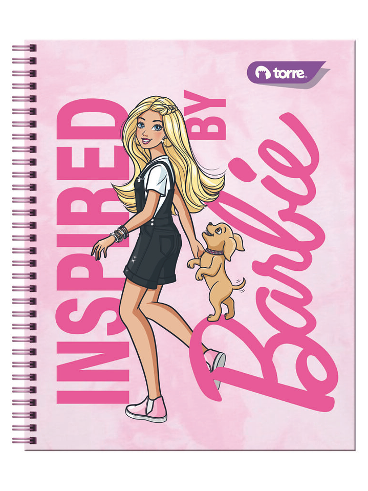 Cuaderno Universitario Torre Clásico Barbie 7mm 100 hojas 4
