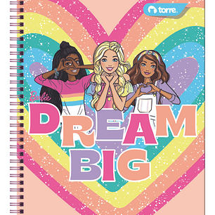 Cuaderno Universitario Torre Clásico Barbie 7mm 100 hojas