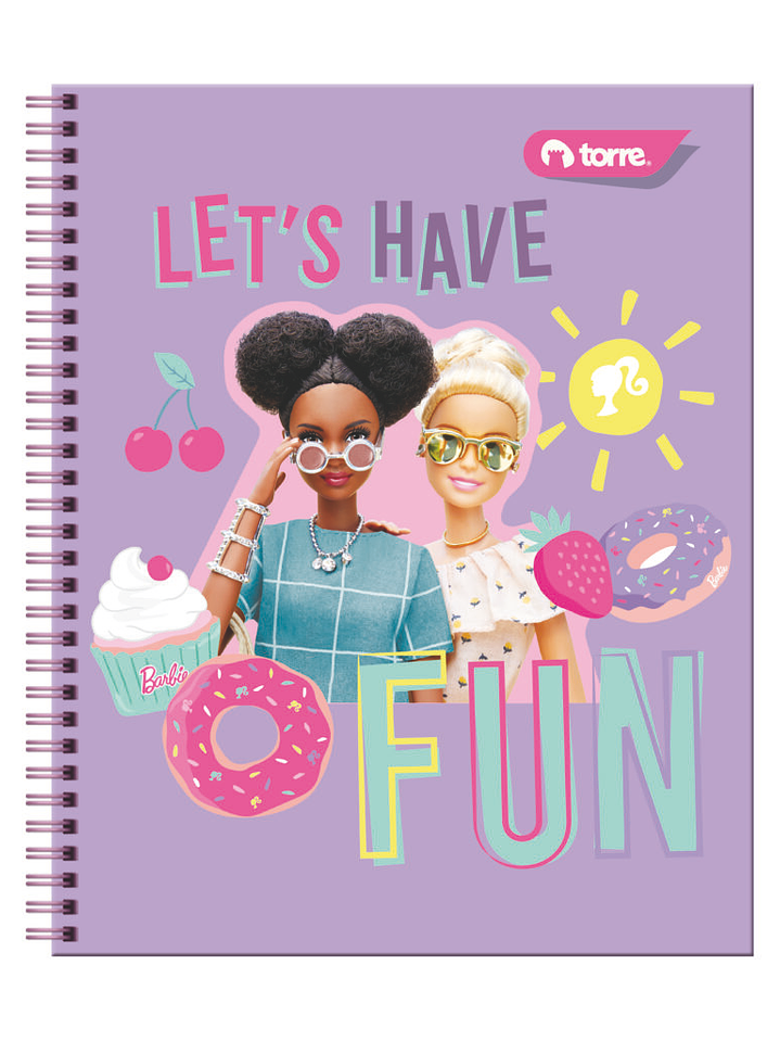 Cuaderno Universitario Torre Clásico Barbie 7mm 100 hojas 6