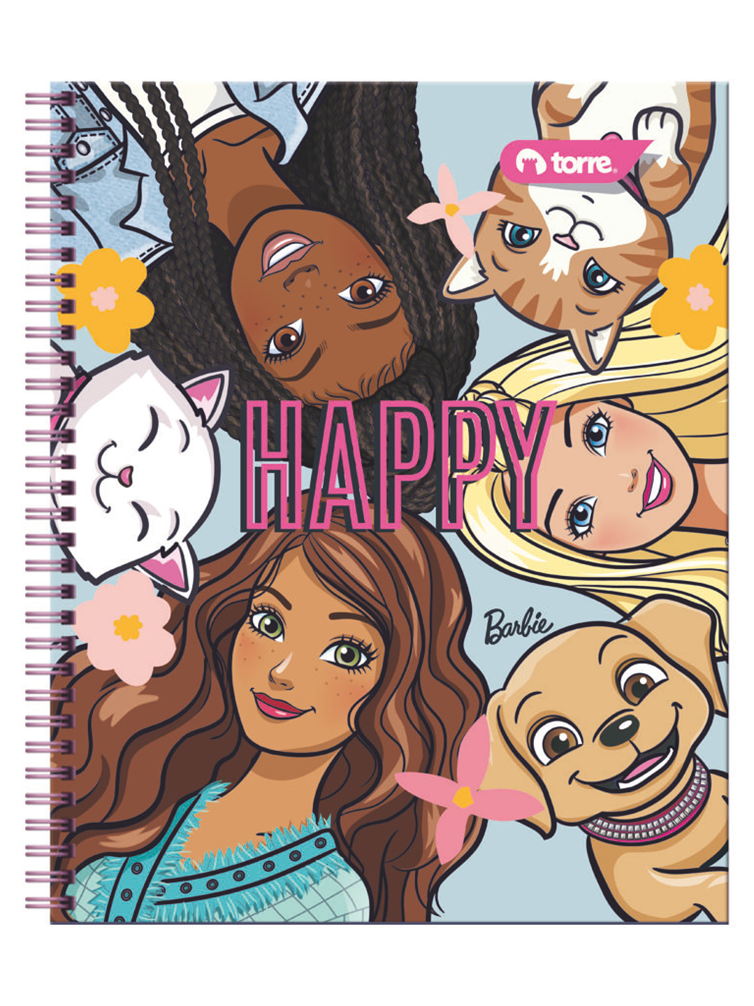 Cuaderno Universitario Torre Clásico Barbie 7mm 100 hojas 12