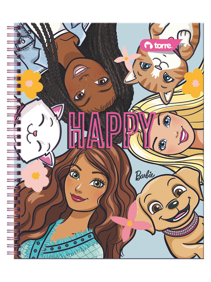 Cuaderno Universitario Torre Clásico Barbie 7mm 100 hojas 12