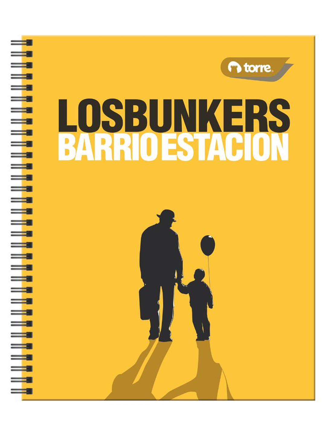 Cuaderno Universitario Clásico Los Bunkers 7mm 100hjs. 3