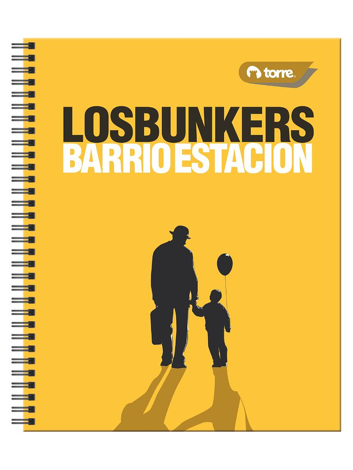 Cuaderno Universitario Clásico Los Bunkers 7mm 100hjs. 3