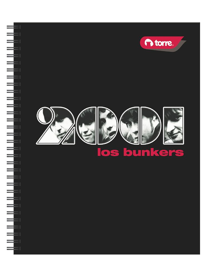 Cuaderno Universitario Clásico Los Bunkers 7mm 100hjs. 6