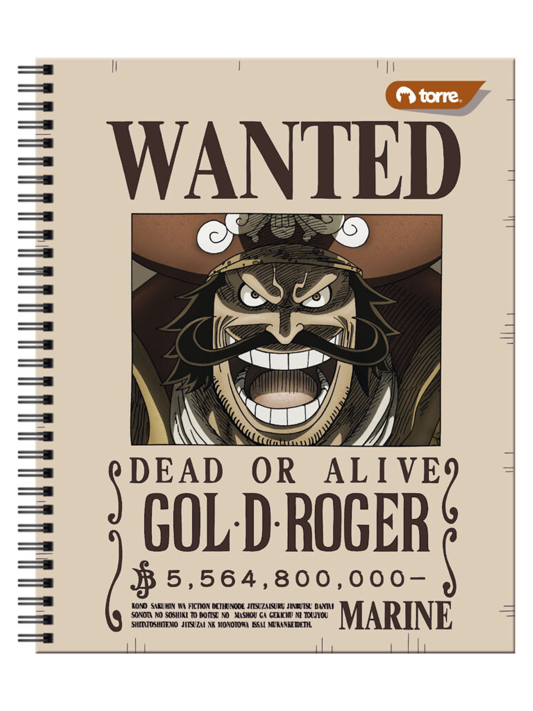 Cuaderno Universitario Torre Clásico One Piece 7mm 100 hojas 3