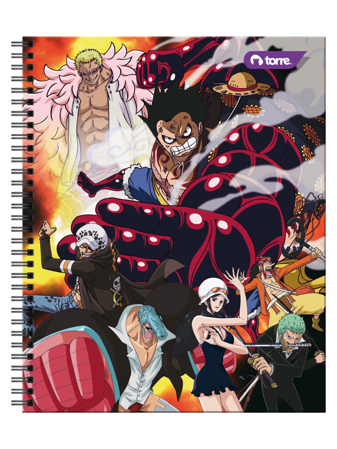 Cuaderno Universitario Torre Clásico One Piece 7mm 100 hojas 4