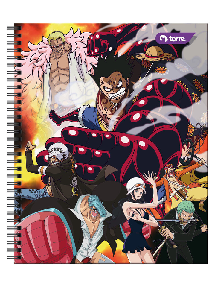 Cuaderno Universitario Torre Clásico One Piece 7mm 100 hojas 4
