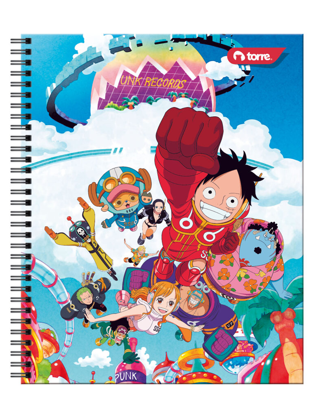 Cuaderno Universitario Torre Clásico One Piece 7mm 100 hojas 5