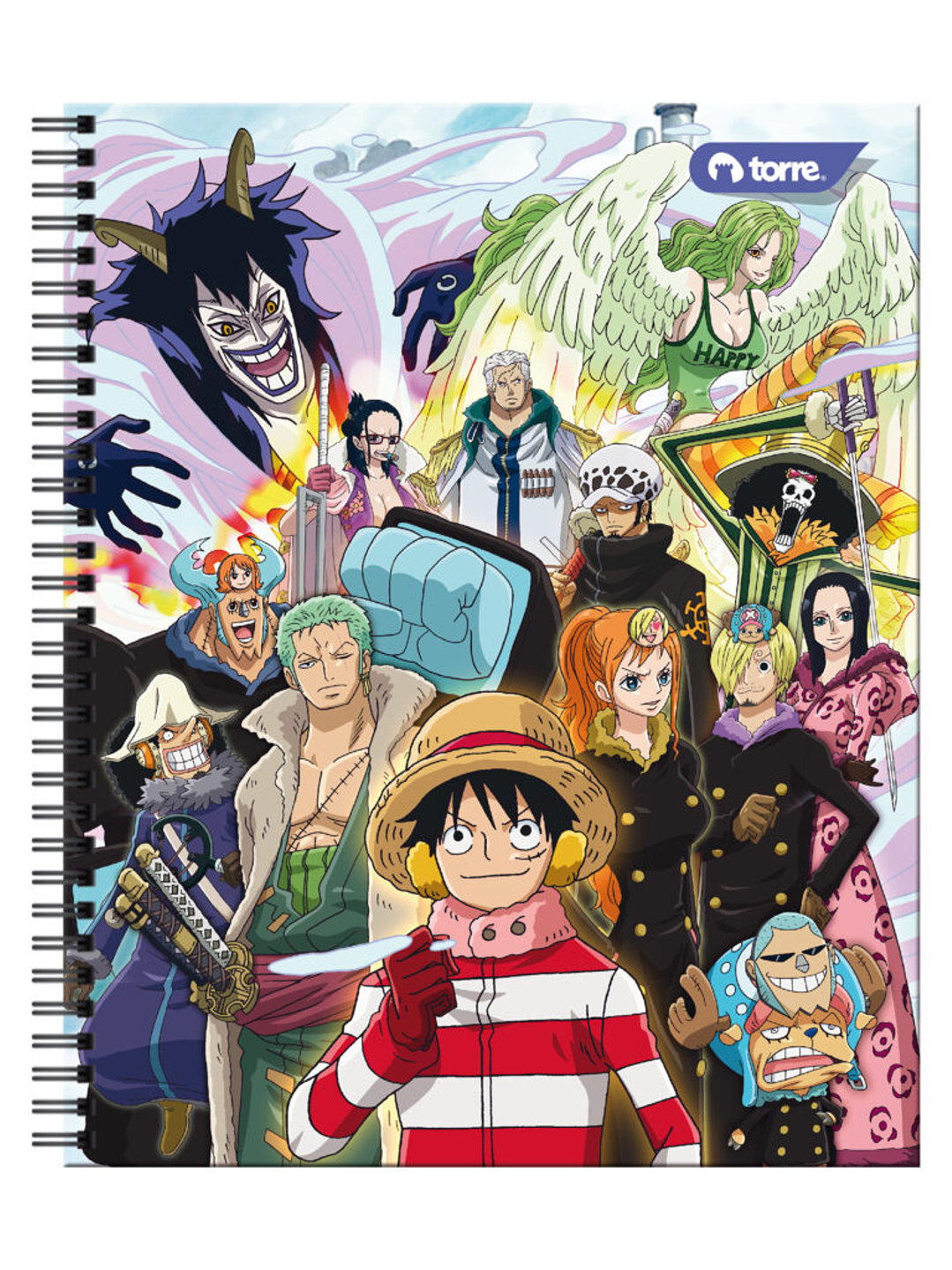 Cuaderno Universitario Torre Clásico One Piece 7mm 100 hojas 7