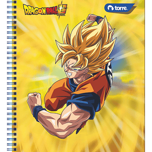Cuaderno Universitario Torre Clásico Dragon Ball Z 7mm 100 hojas