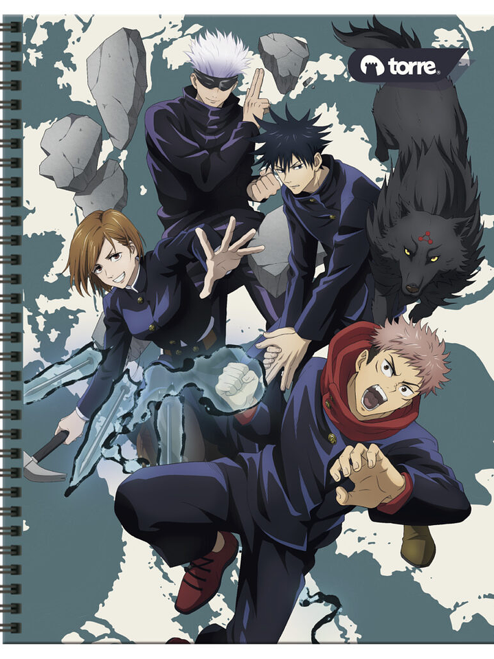 Cuaderno Universitario Torre Clásico Jujutsu 7mm 100 hojas 5