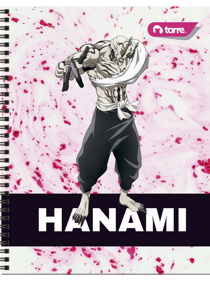 Cuaderno Universitario Torre Clásico Jujutsu 7mm 100 hojas 7