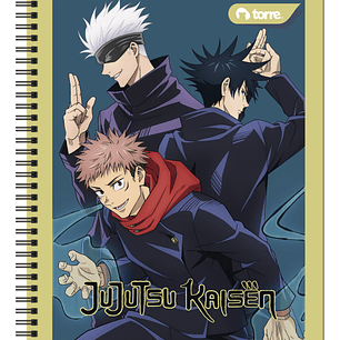 Cuaderno Universitario Torre Clásico Jujutsu 7mm 100 hojas