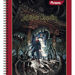 Cuaderno Universitario Torre Clásico Jujutsu 7mm 100 hojas