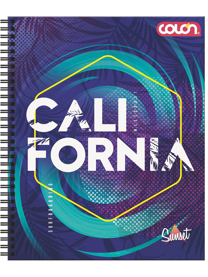 Cuaderno  Universitario Colon Sunset 7mm 100 hojas 2