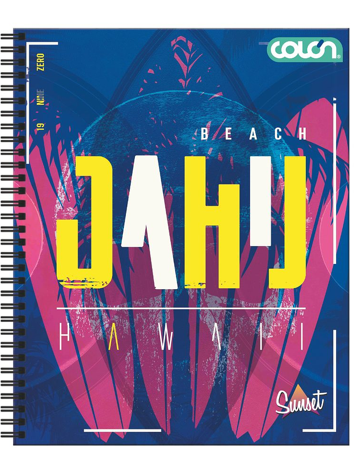 Cuaderno  Universitario Colon Sunset 7mm 100 hojas 4