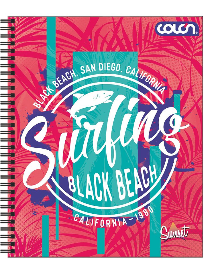 Cuaderno  Universitario Colon Sunset 7mm 100 hojas 5