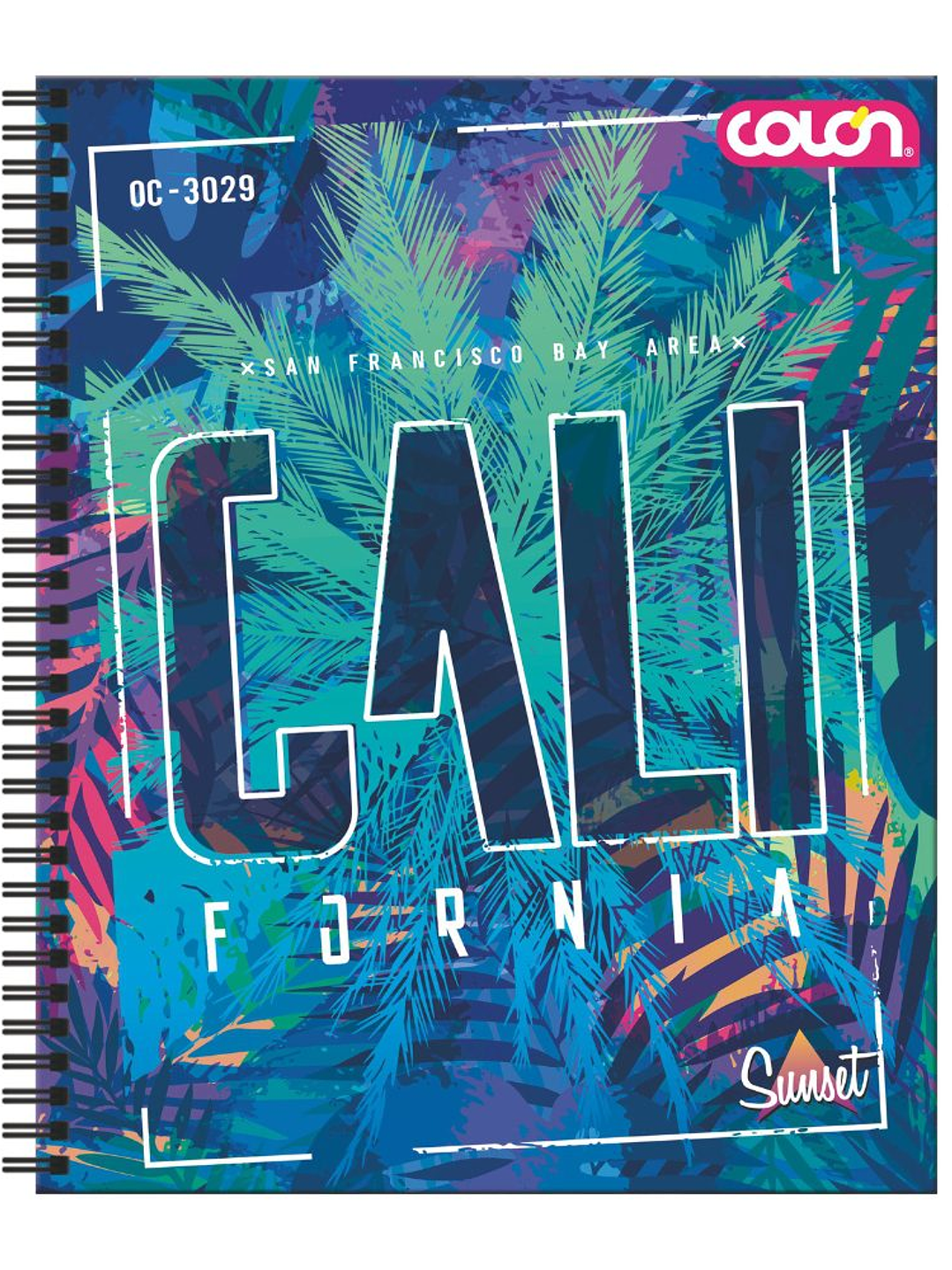 Cuaderno  Universitario Colon Sunset 7mm 100 hojas 7