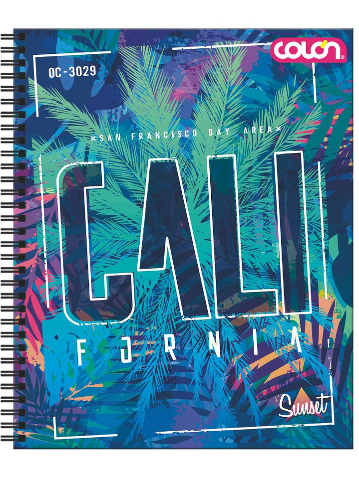 Cuaderno  Universitario Colon Sunset 7mm 100 hojas 7