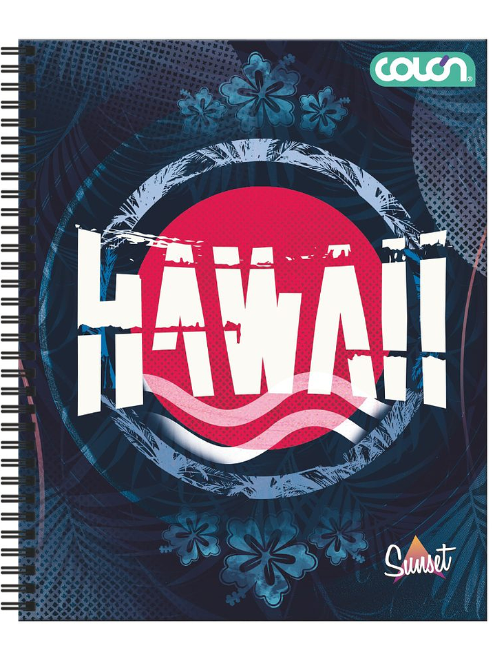 Cuaderno  Universitario Colon Sunset 7mm 100 hojas 8