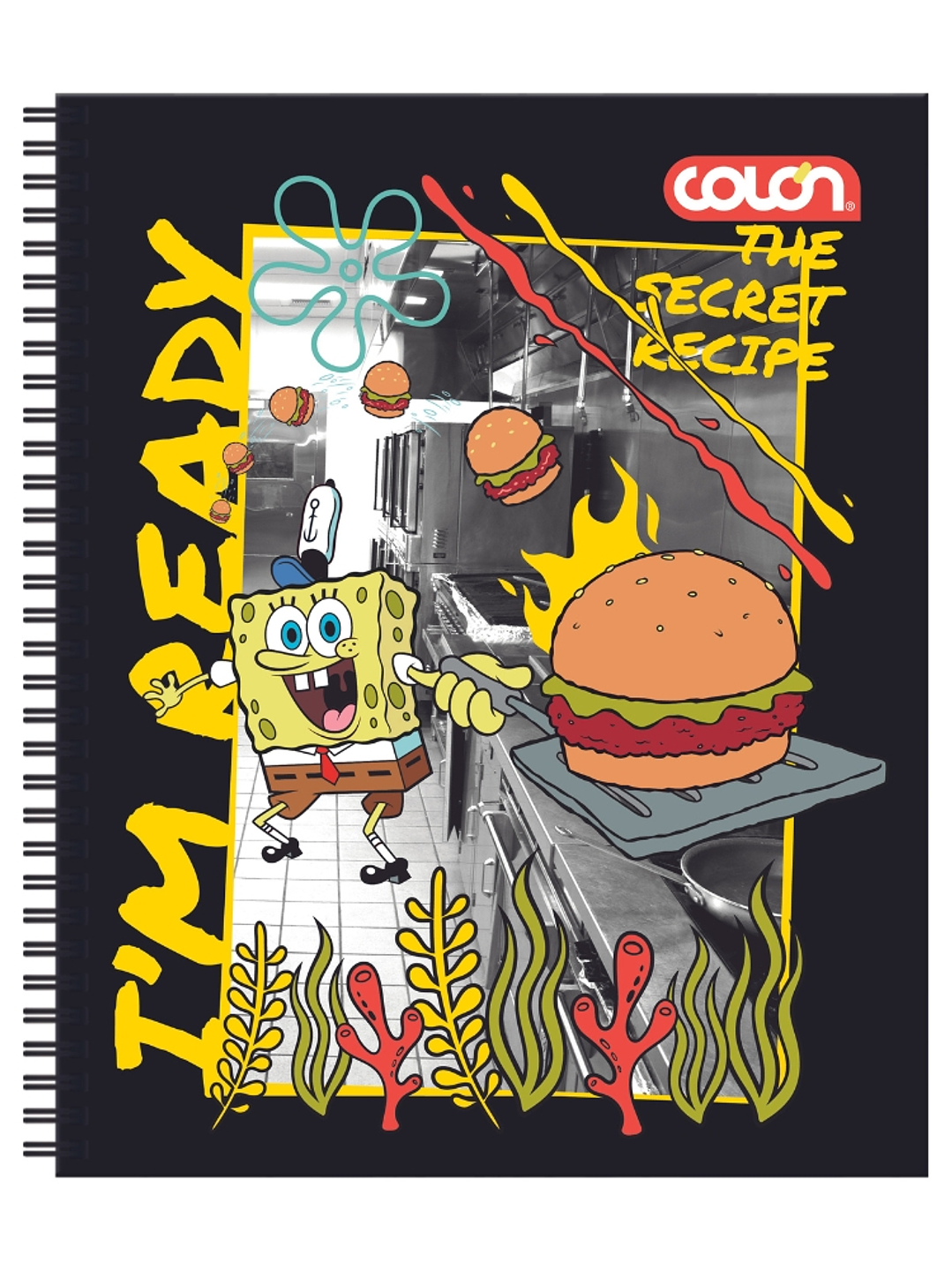 Cuaderno  Universitario Colon Bob Esponja 7mm 100 hojas 6