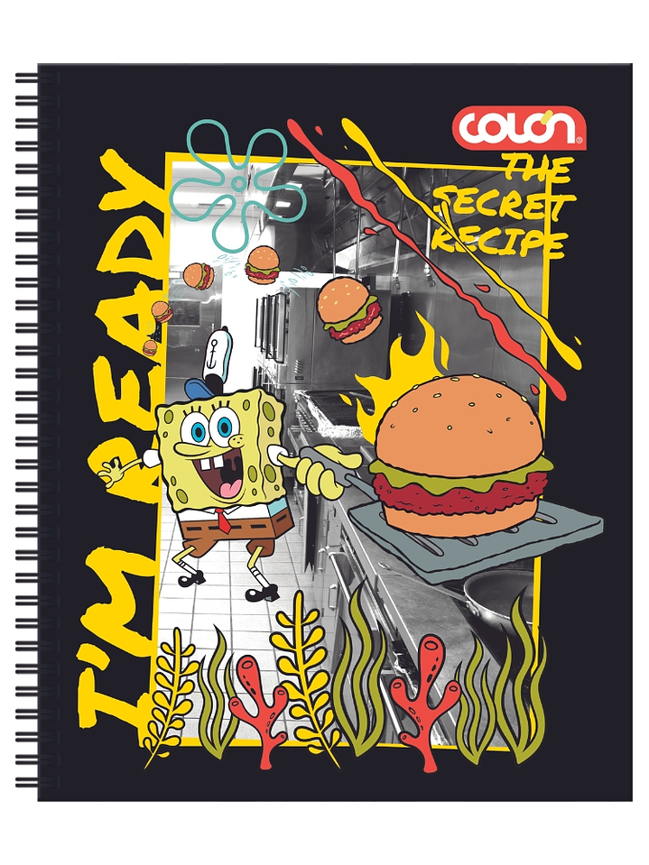 Cuaderno  Universitario Colon Bob Esponja 7mm 100 hojas 6