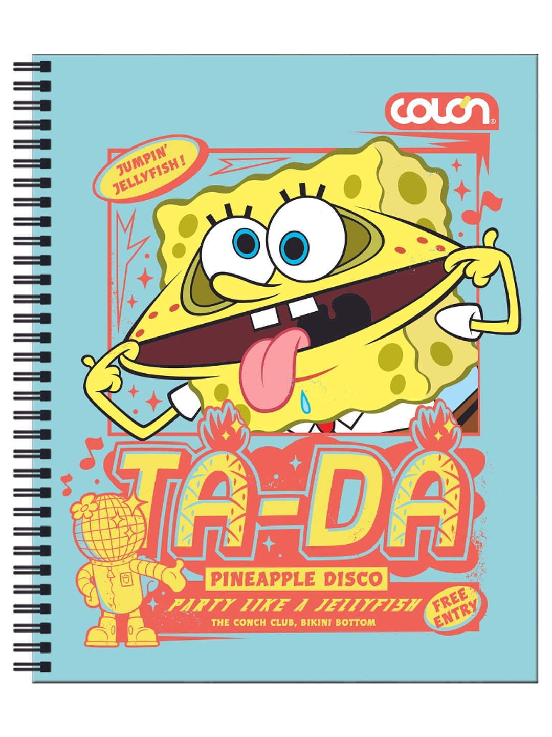 Cuaderno  Universitario Colon Bob Esponja 7mm 100 hojas 2