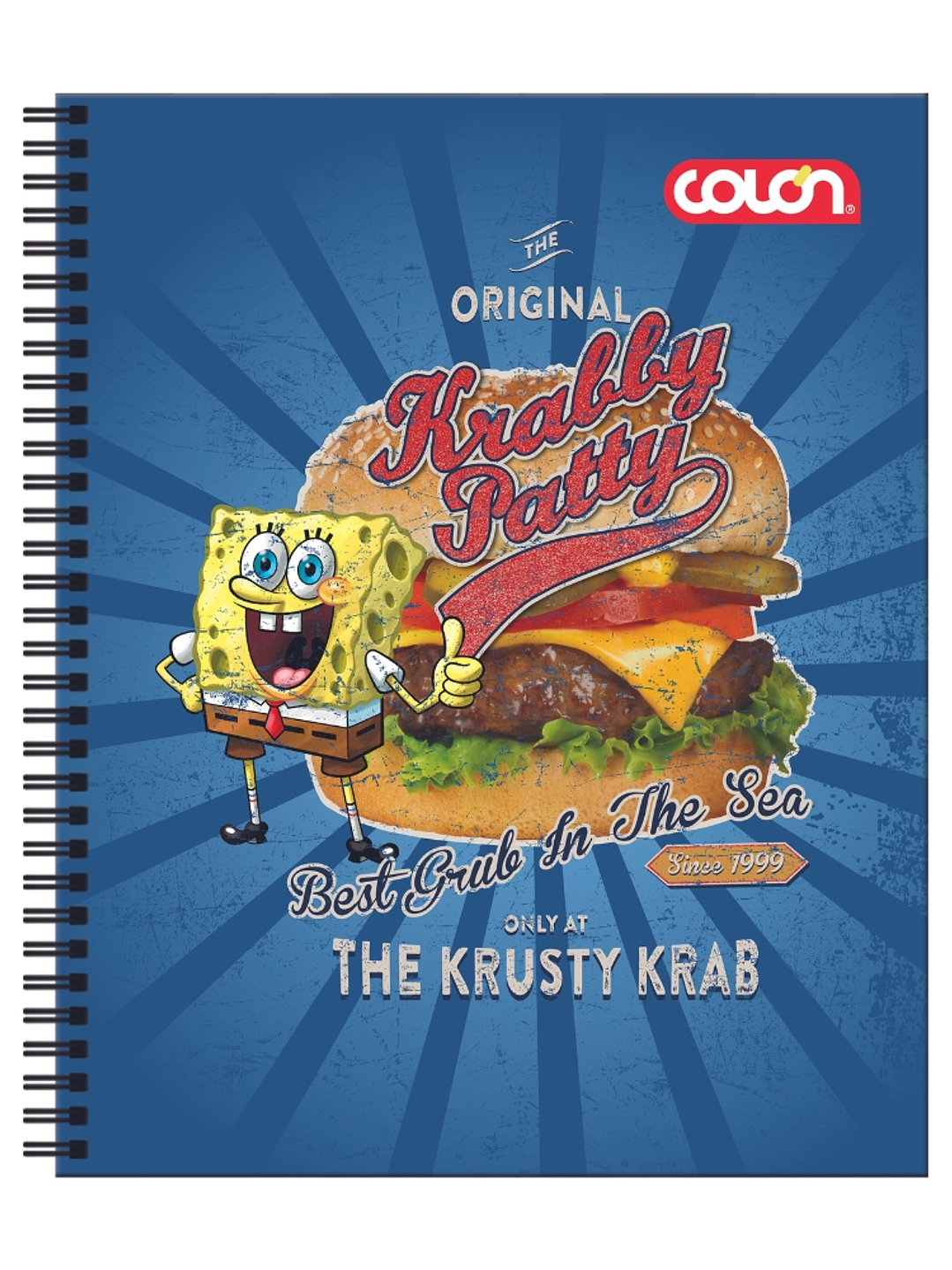 Cuaderno  Universitario Colon Bob Esponja 7mm 100 hojas 1