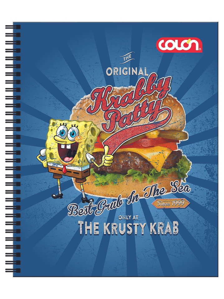Cuaderno  Universitario Colon Bob Esponja 7mm 100 hojas 1