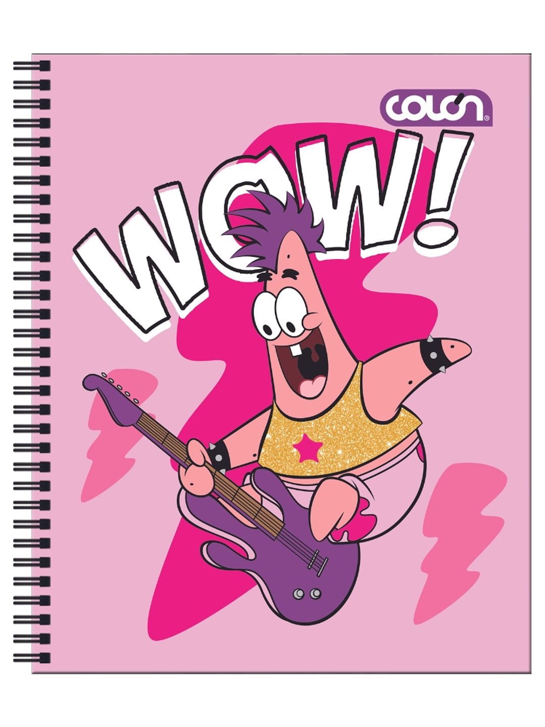 Cuaderno  Universitario Colon Bob Esponja 7mm 100 hojas 9