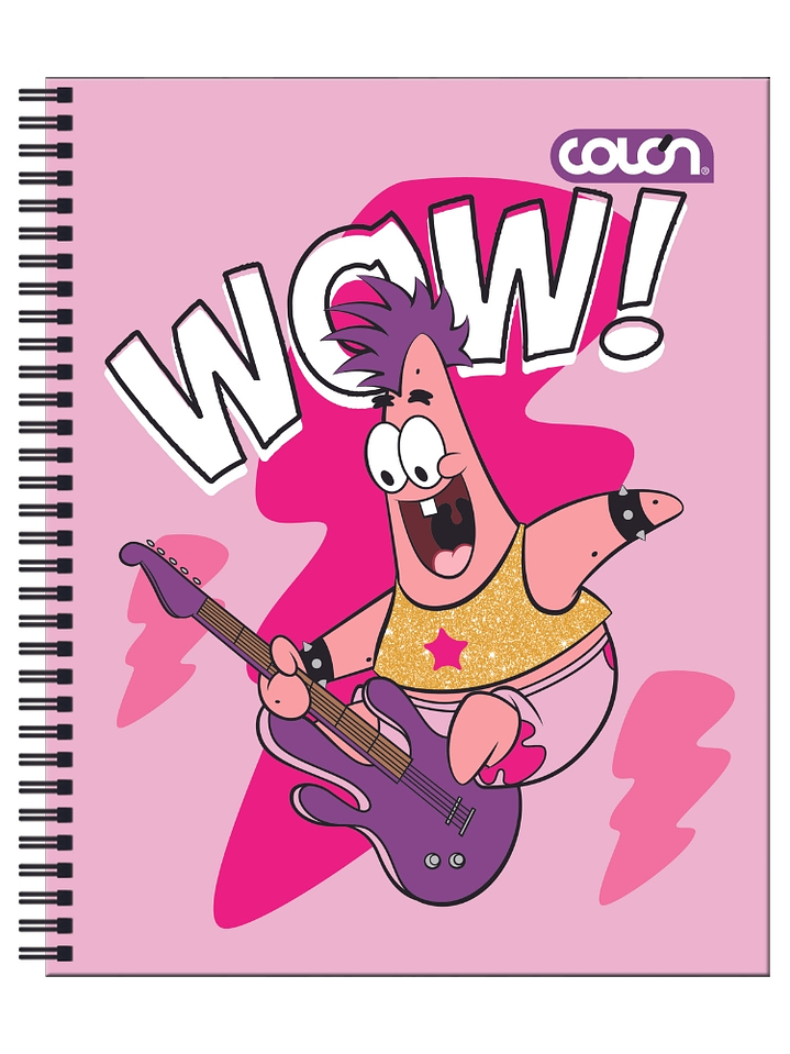 Cuaderno  Universitario Colon Bob Esponja 7mm 100 hojas 9