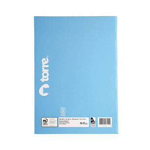Cuaderno Torre College Liso 7mm 80 hojas