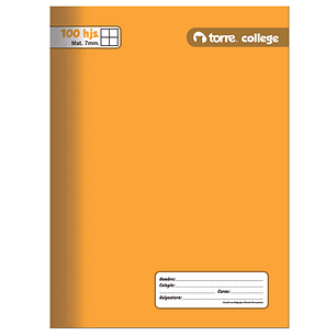 Cuaderno Torre College Liso 7mm 100 hojas