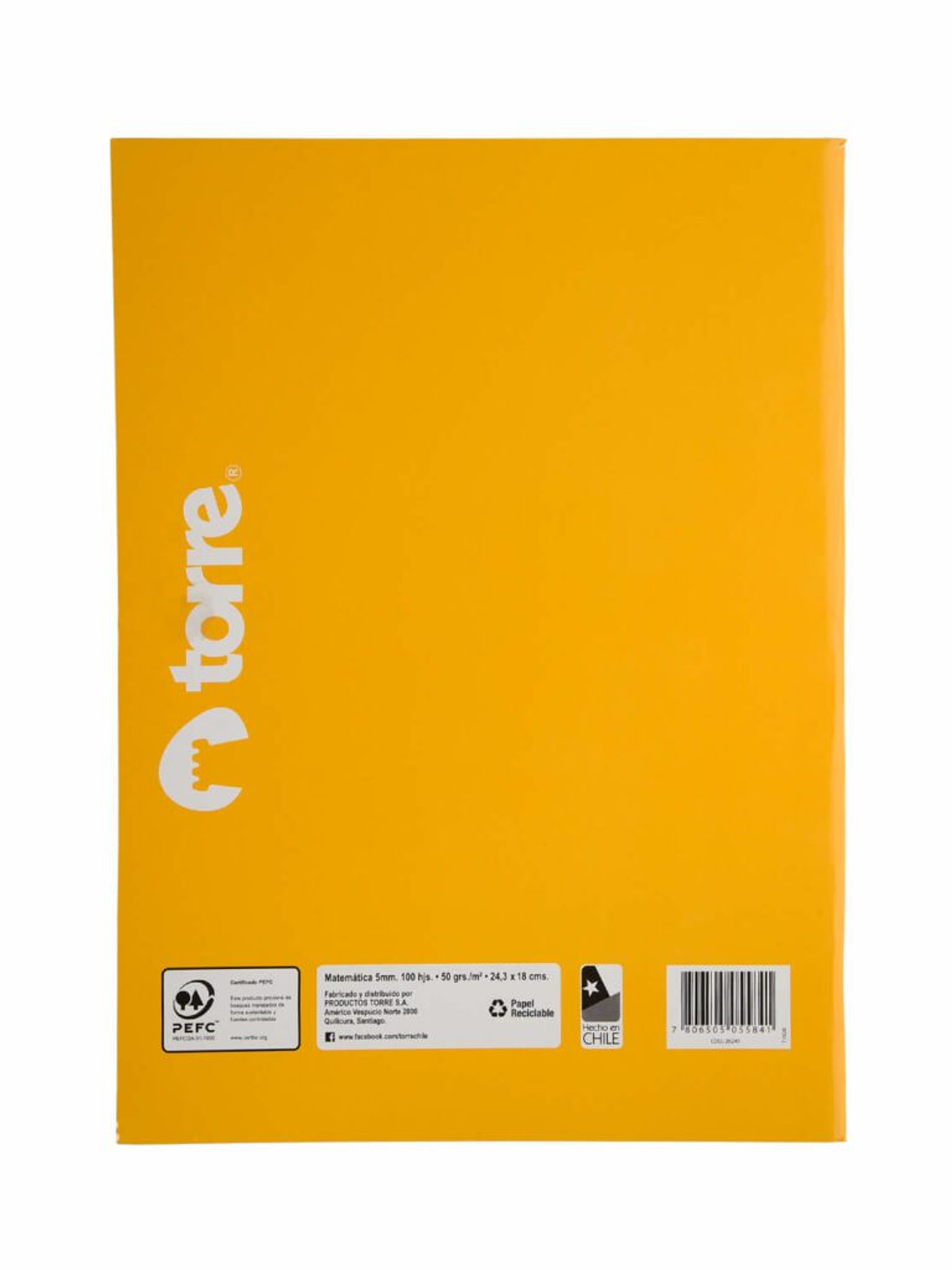 Cuaderno Torre College Liso 5mm 100 hojas 2