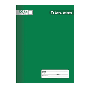 Cuaderno Torre College Liso Croquis 100 hojas