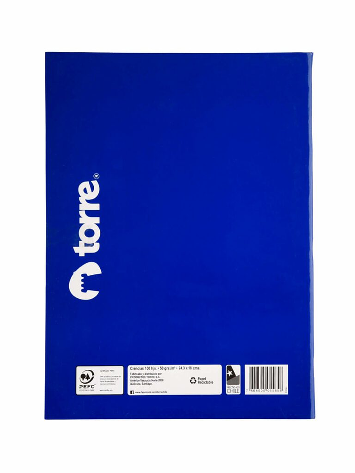Cuaderno Torre College Liso Ciencias 100 hojas 3